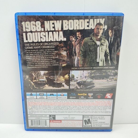 Mafia III (Sony Playstation 4, 2016) PS4 Map, Manual & Insert Tested & Working - Picture 2 of 5